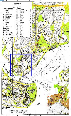 carte de Istanbul en anglais