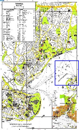 carte de Istanbul en anglais