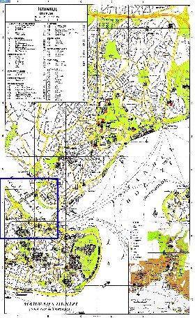 carte de Istanbul en anglais