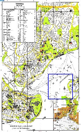 carte de Istanbul en anglais