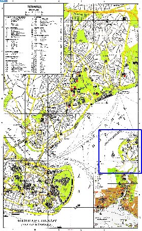 carte de Istanbul en anglais