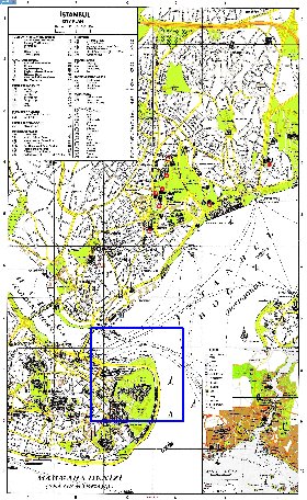 carte de Istanbul en anglais