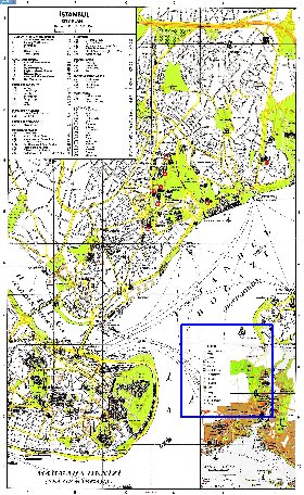 carte de Istanbul en anglais