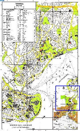 carte de Istanbul en anglais