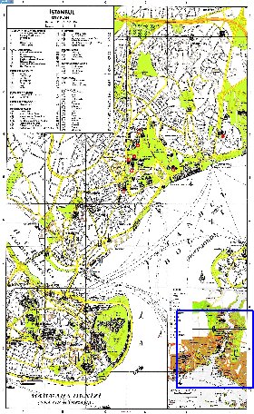 carte de Istanbul en anglais