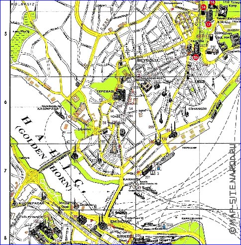 carte de Istanbul en anglais