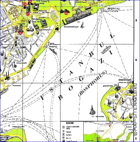 carte de Istanbul en anglais