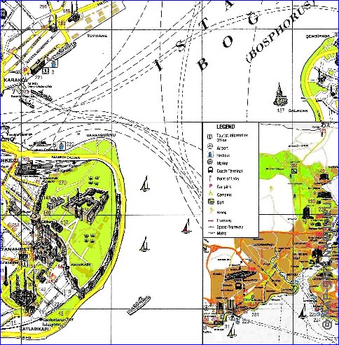 carte de Istanbul en anglais