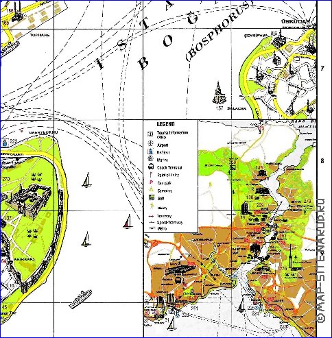 carte de Istanbul en anglais