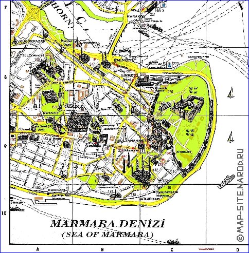 carte de Istanbul en anglais