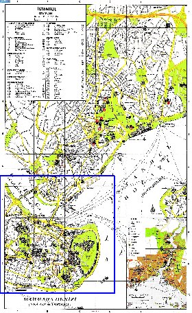 carte de Istanbul en anglais