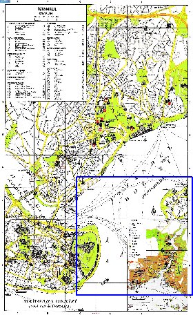 carte de Istanbul en anglais