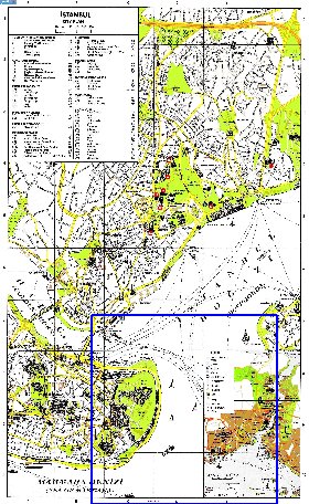 carte de Istanbul en anglais