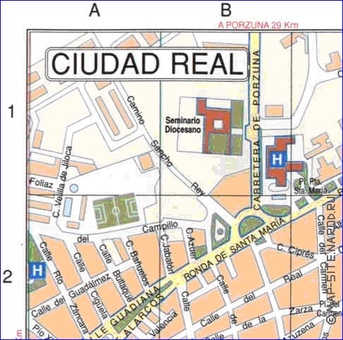 carte de Ciudad Real