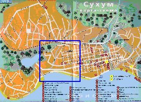 mapa de Sukhumi