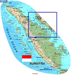 carte de Sumatra