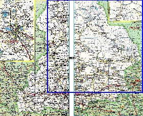 carte de des routes Oblast de Sverdlovsk