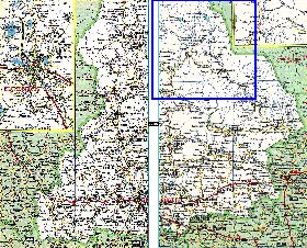 carte de des routes Oblast de Sverdlovsk