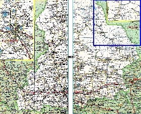 carte de des routes Oblast de Sverdlovsk