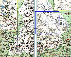 carte de des routes Oblast de Sverdlovsk