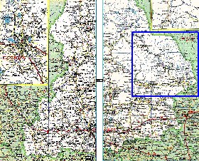 carte de des routes Oblast de Sverdlovsk