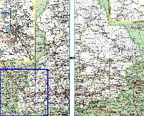 carte de des routes Oblast de Sverdlovsk