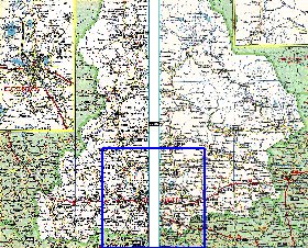 carte de des routes Oblast de Sverdlovsk