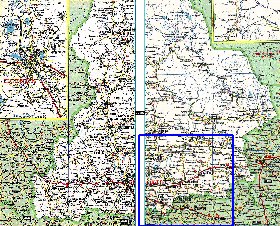 carte de des routes Oblast de Sverdlovsk