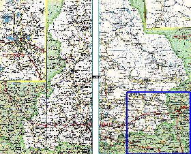 carte de des routes Oblast de Sverdlovsk