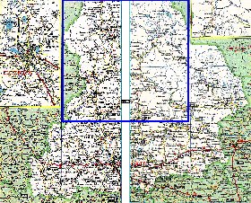 carte de des routes Oblast de Sverdlovsk