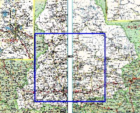 mapa de de estradas Oblast de Sverdlovsk