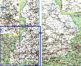 carte de des routes Oblast de Sverdlovsk