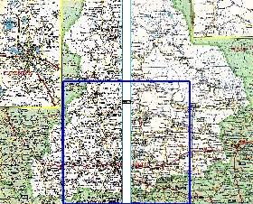 carte de des routes Oblast de Sverdlovsk