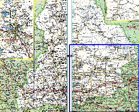 carte de des routes Oblast de Sverdlovsk